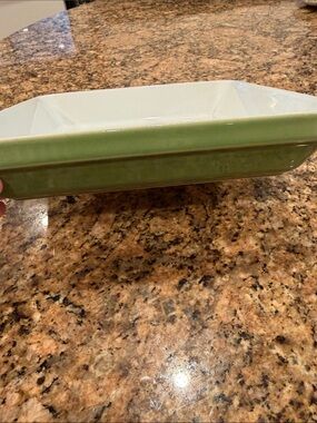 Emile Henry approx 9 in square ovenware casserole bake dish - green